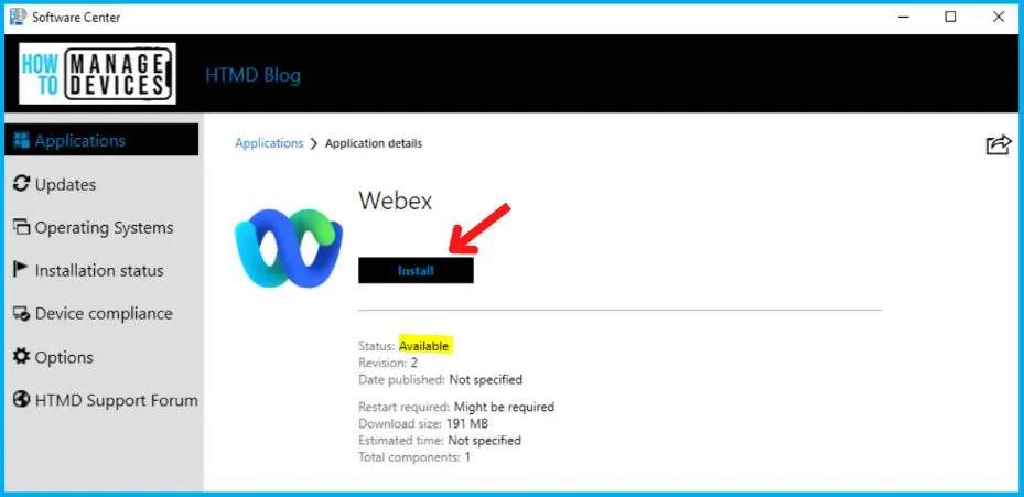 Deployment of WEBEX Using SCCM | Deploy MSI File Fig. 18