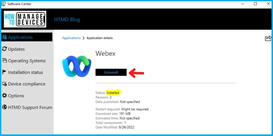 Deployment of WEBEX Using SCCM | Deploy MSI File Fig. 19