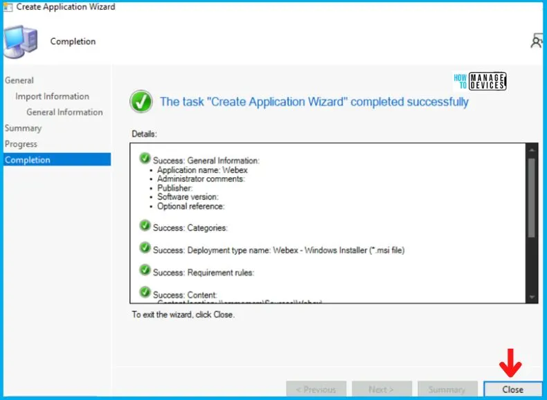 Deployment of WEBEX Using SCCM | Deploy MSI File Fig. 5