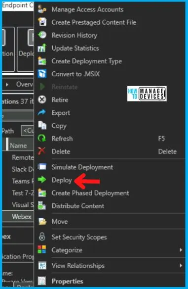 Deployment of WEBEX Using SCCM | Deploy MSI File Fig. 12