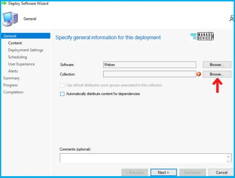 Deployment of WEBEX Using SCCM | Deploy MSI File Fig. 13