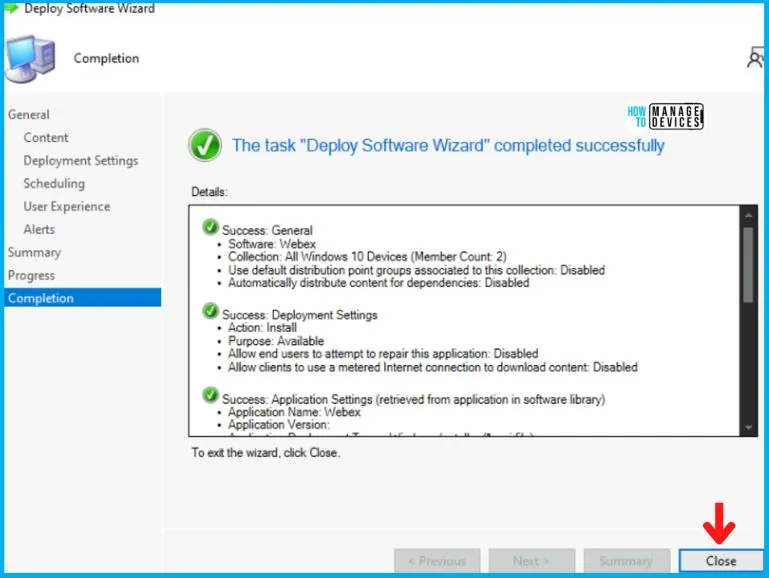 Deployment of WEBEX Using SCCM | Deploy MSI File Fig. 17