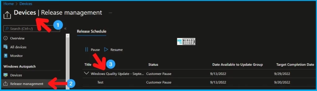 Windows Autopatch Deployment Schedule for Windows quality updates 1