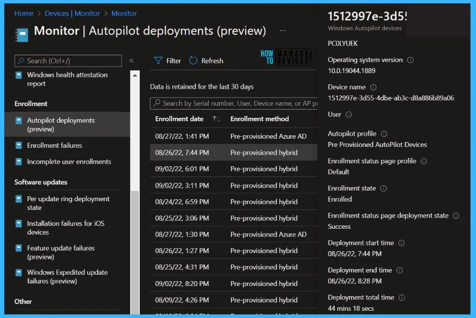 Autopilot Device Details - Windows Autopilot Deployment Report 3