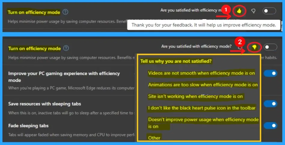 Best Optimized Performance Options of MS Edge Browser in Windows 11 - Fig 5