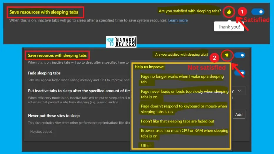 Best Optimized Performance Options of MS Edge Browser in Windows 11 - Fig 13