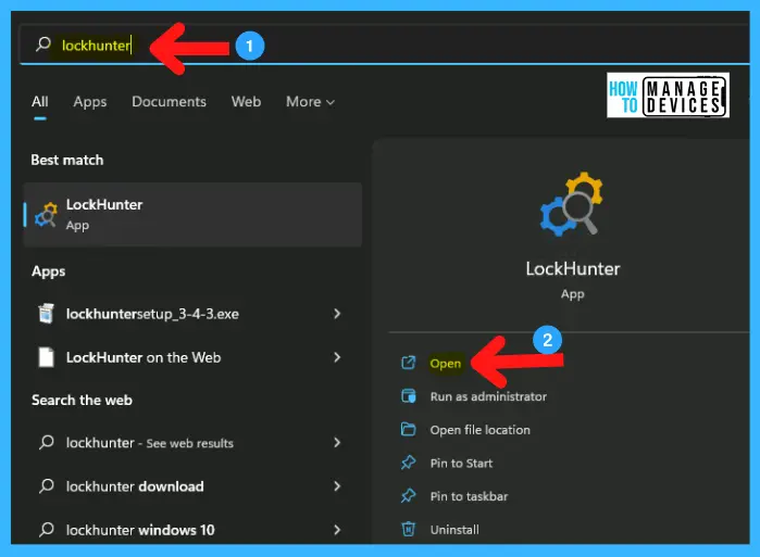 Unlock Windows 11 Files using Lock Hunter Application - Fig.11