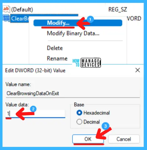 Enable Edge Auto Delete Browsing History -Fig.13