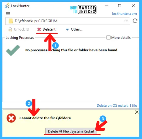 Unlock Windows 11 Files using Lock Hunter Application - Fig.9