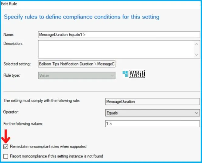 Update Balloon Tips Duration Using SCCM CI 1.3 Fig.9