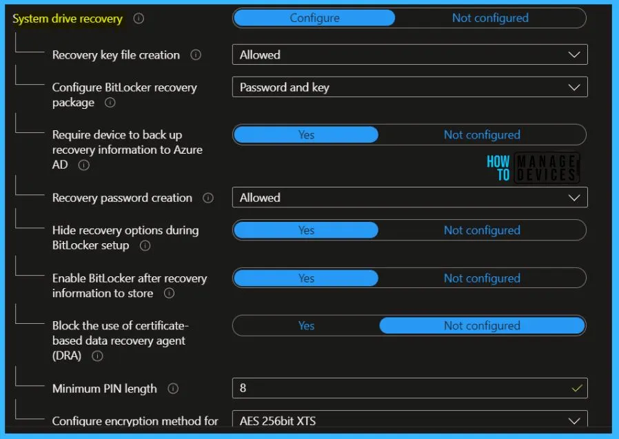 BitLocker System Drive Recovery - Deploy BitLocker using Intune 7