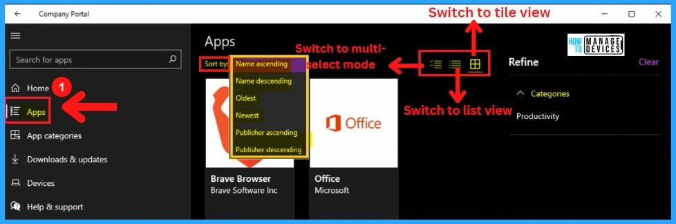 How to Install and Use Microsoft Intune Company Portal App on Windows 11 and Android | Uninstall fig. 7