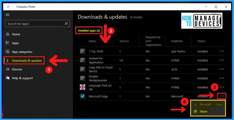 How to Install and Use Microsoft Intune Company Portal App on Windows 11 and Android | Uninstall fig. 9