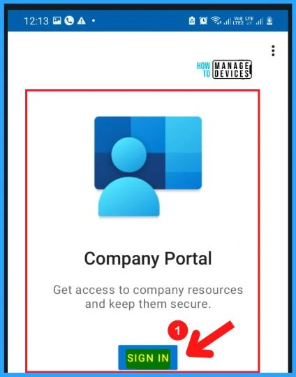 Install Company Portal App On Your Android Phone Fig.5