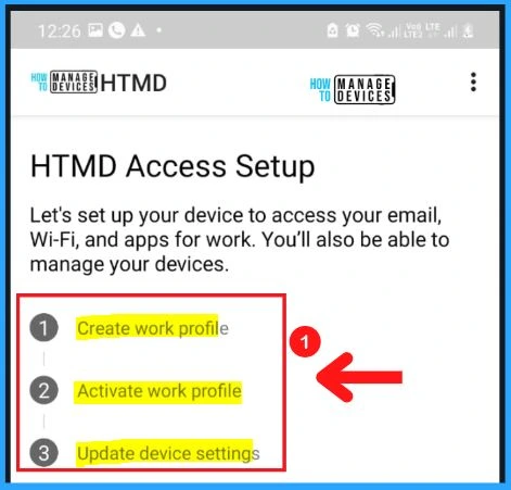 Device Enrollment Options Available, with Prompts Fig.7