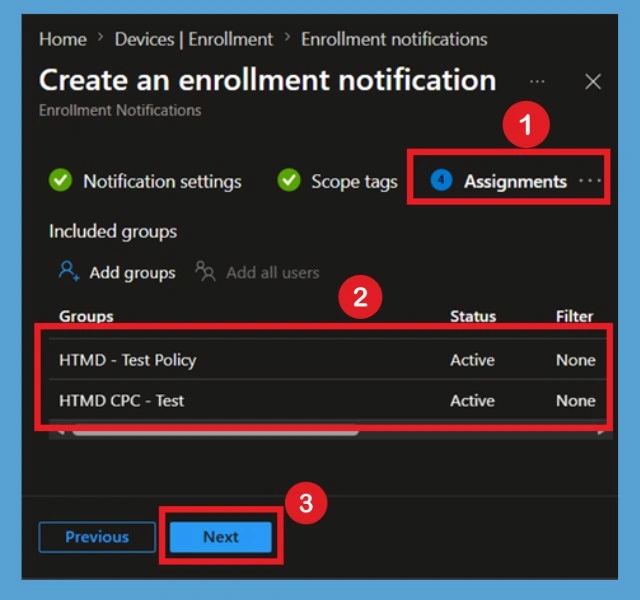 Configure Device Enrollment Notifications in Microsoft Intune 10 Configure Device Enrollment Notifications in Microsoft Intune- Fig.9