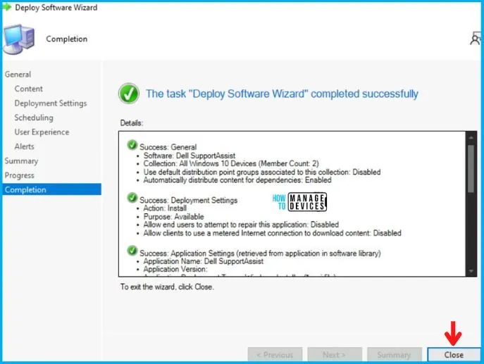 Dell SupportAssist Deployment Using SCCM | MSI Guide Fig. 17