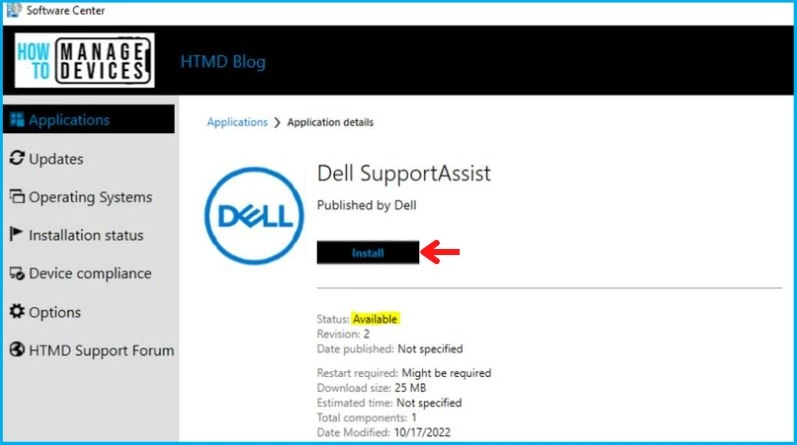 Dell SupportAssist Deployment Using SCCM | MSI Guide Fig. 18