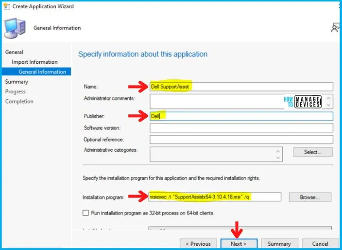 Dell SupportAssist Deployment Using SCCM | MSI Guide Fig. 4