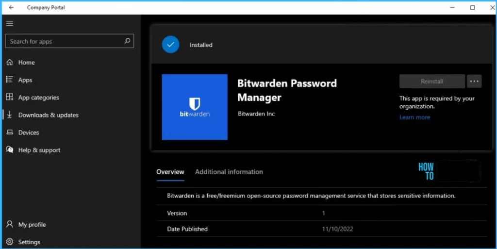 Application Installed - Deploy Bitwarden Password Manager using Intune 11