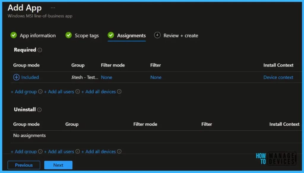 Assignments – Easily Deploy Webex using Intune 6