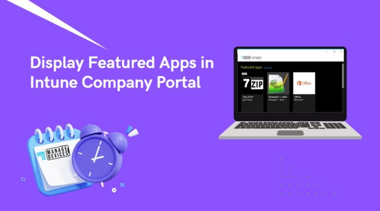 Display Featured App Intune Company Portal