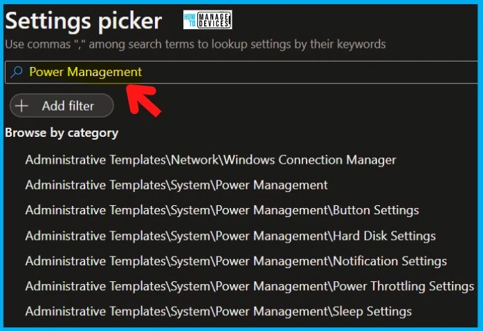 Enable Power Optimization Options on Windows 11 Intune Policy Settings Fig. 1