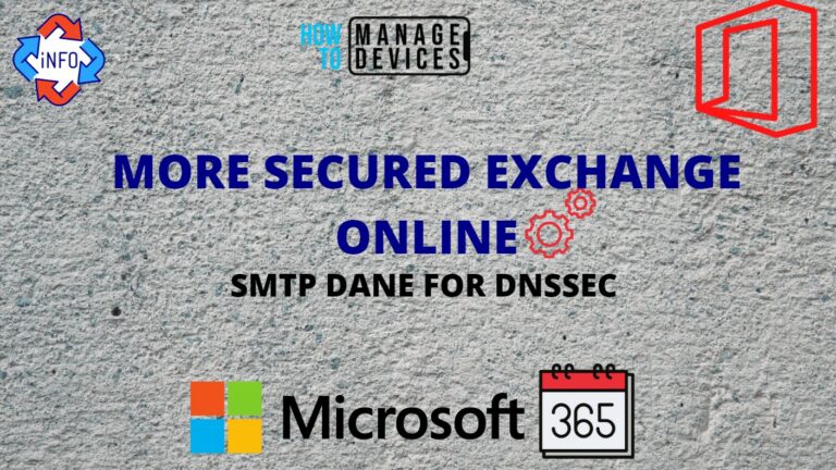 Exchange Online Inbound Support for SMTP DANE for DNSSEC Main