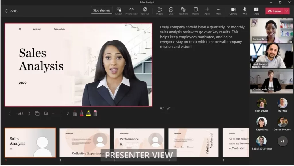 Cameo in PowerPoint Live - New Features in Microsoft Teams August September Update 5