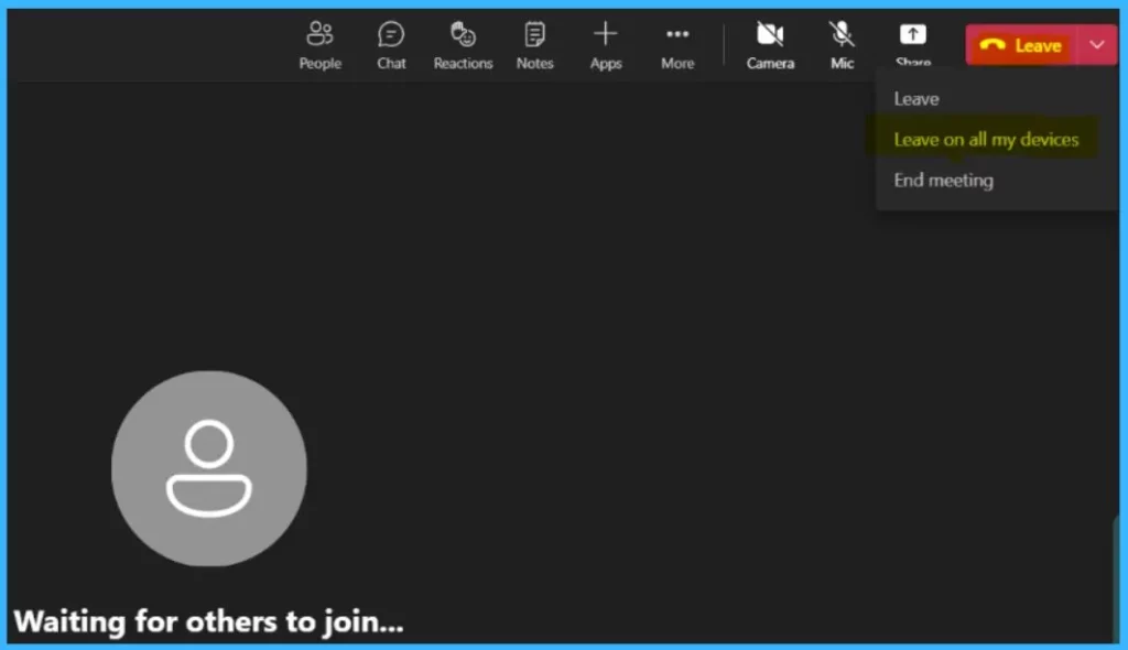 Leave a Meeting on all my Devices - New Features in Microsoft Teams August September Update 1