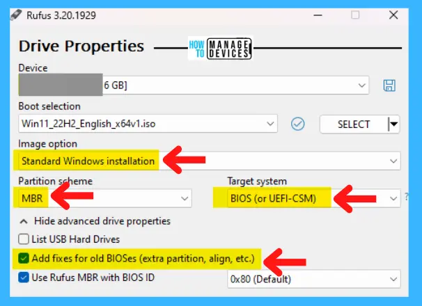 Create Rufus Bootable USB Drive for Windows 11 -Fig.11