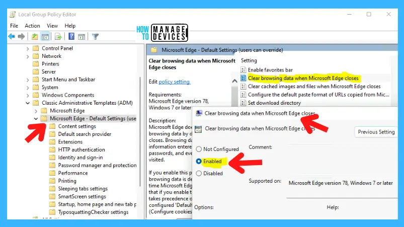 How to clear cache and cookies in Microsoft Edge on Windows