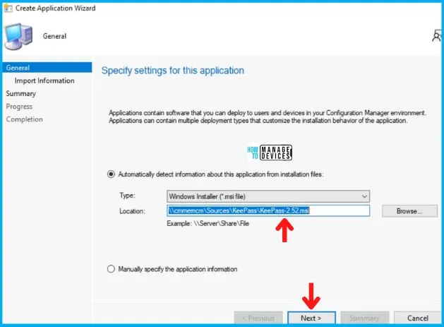 Deployment of KeePass Using SCCM | Deploy MSI File Fig. 2