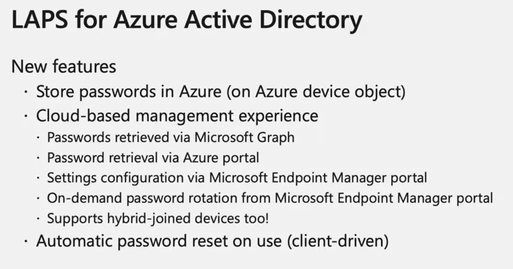 LAPS for Azure AD - Microsoft Cloud LAPS Password Management Solution Fig.2