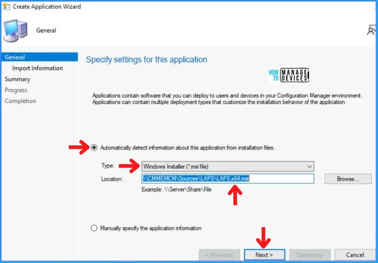 Deployment of LAPS using the SCCM Application Model Fig. 2