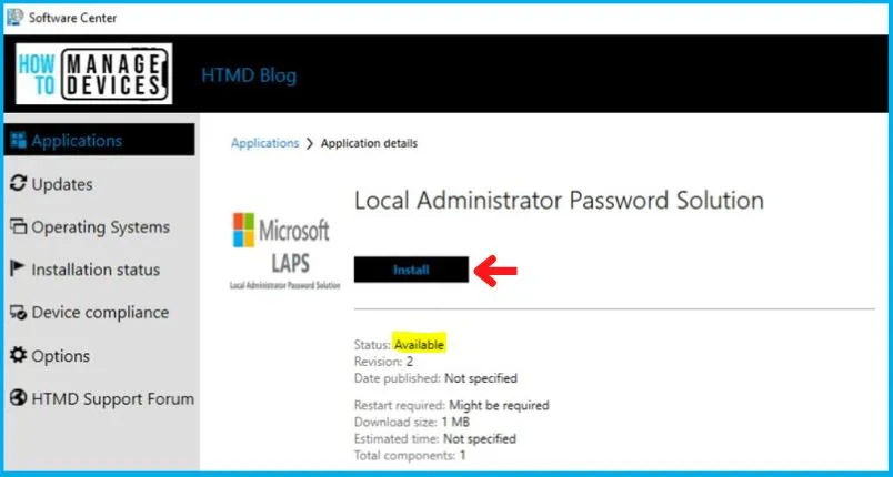 Deployment of LAPS using the SCCM Application Model Fig. 18