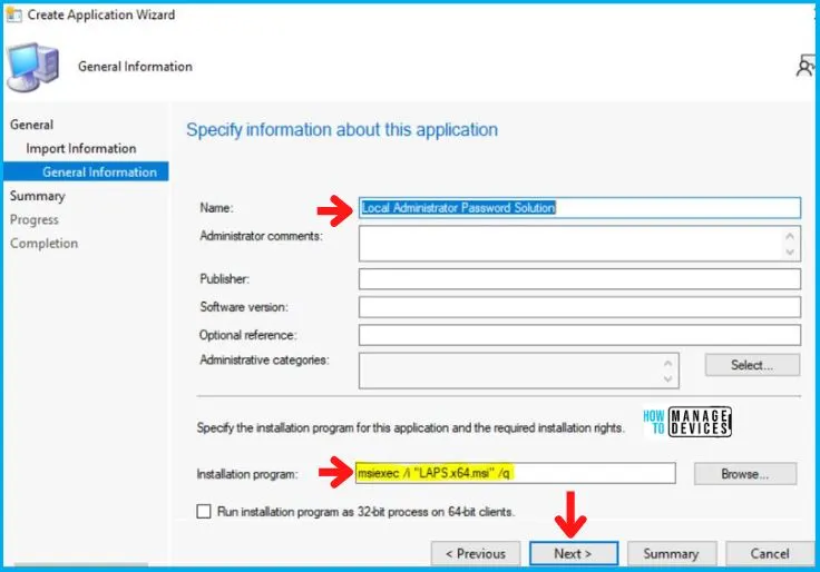 Deployment of LAPS using the SCCM Application Model Fig. 4