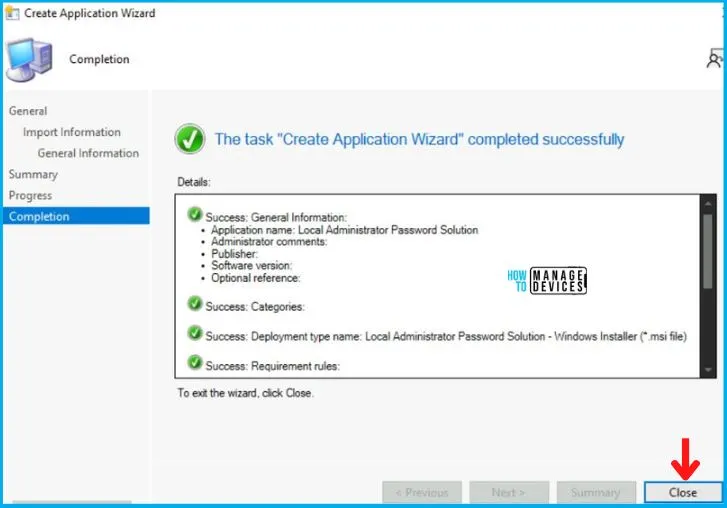 Deployment of LAPS using the SCCM Application Model Fig. 5