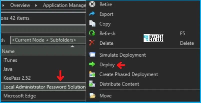 Deployment of LAPS using the SCCM Application Model Fig. 12