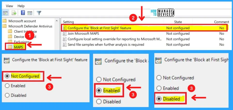 Microsoft Defender Antivirus in Windows 11 | Windows Settings | Group Policy | Intune Policy fig. 34