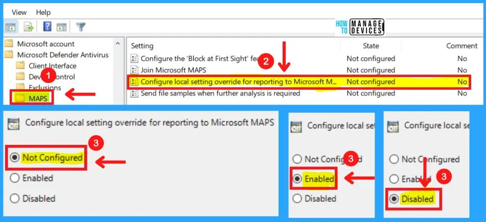 Microsoft Defender Antivirus in Windows 11 | Windows Settings | Group Policy | Intune Policy fig. 36