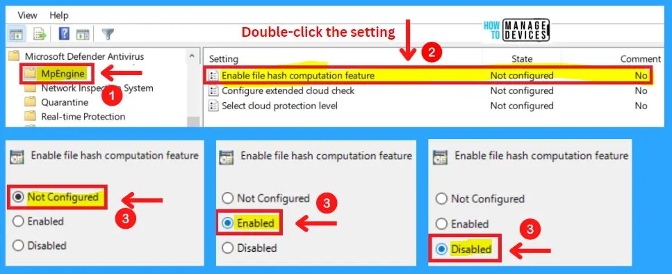 Microsoft Defender Antivirus in Windows 11 | Windows Settings | Group Policy | Intune Policy fig. 44