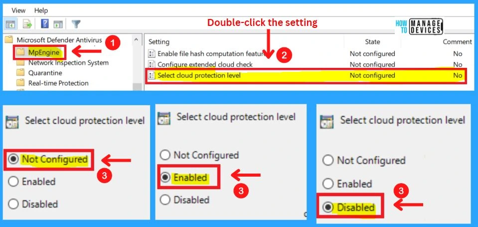 Microsoft Defender Antivirus in Windows 11 | Windows Settings | Group Policy | Intune Policy fig. 46