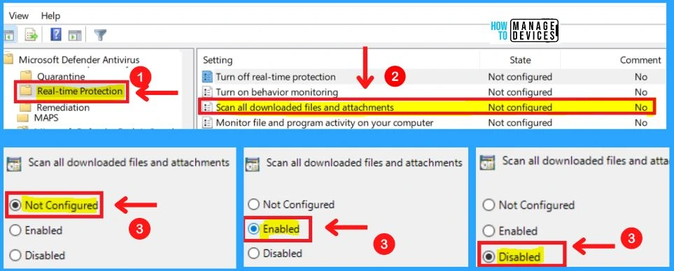 Microsoft Defender Antivirus in Windows 11 | Windows Settings | Group Policy | Intune Policy fig. 54