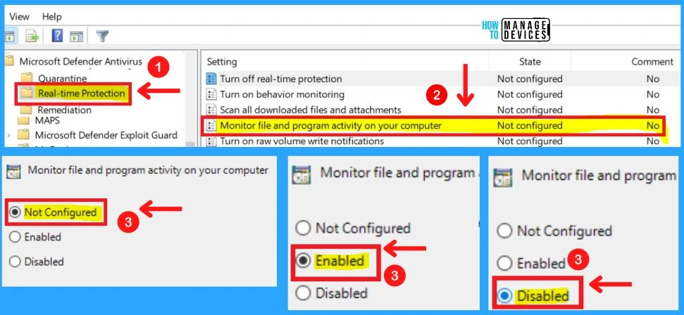 Microsoft Defender Antivirus in Windows 11 | Windows Settings | Group Policy | Intune Policy fig. 55