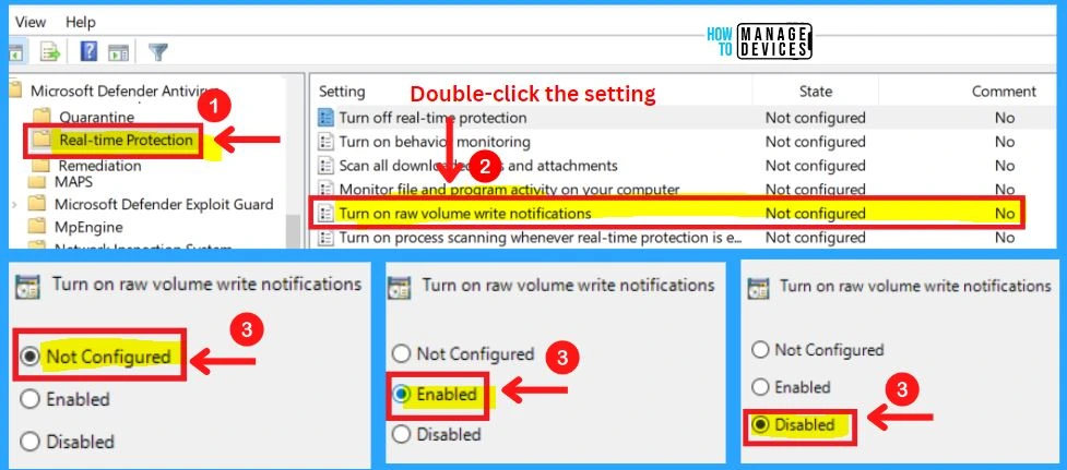 Microsoft Defender Antivirus in Windows 11 | Windows Settings | Group Policy | Intune Policy fig. 56