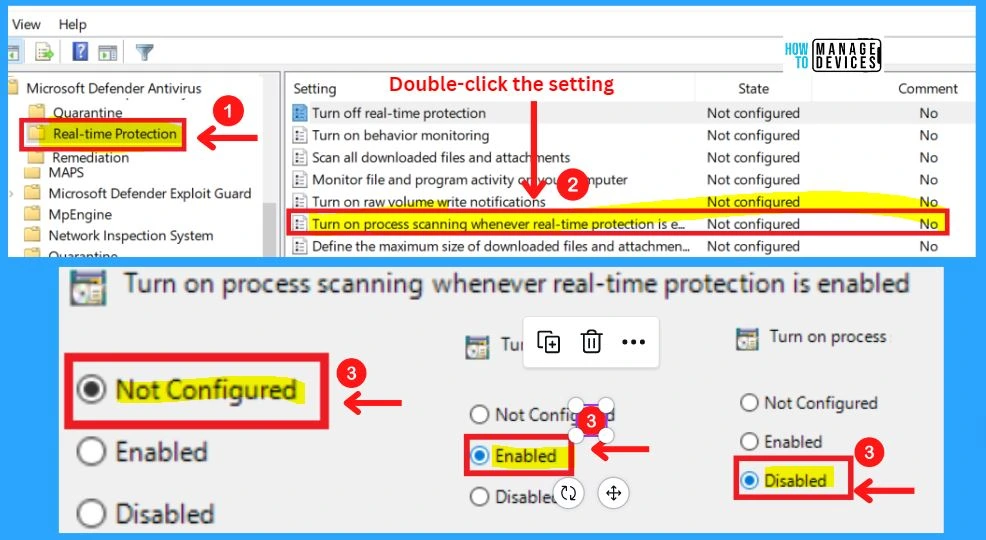 Microsoft Defender Antivirus in Windows 11 | Windows Settings | Group Policy | Intune Policy fig. 57