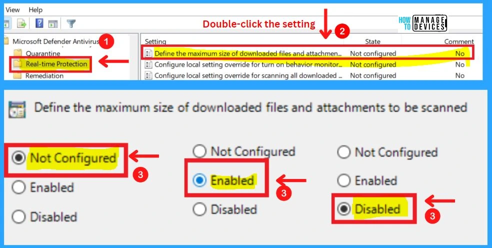 Microsoft Defender Antivirus in Windows 11 | Windows Settings | Group Policy | Intune Policy fig. 58