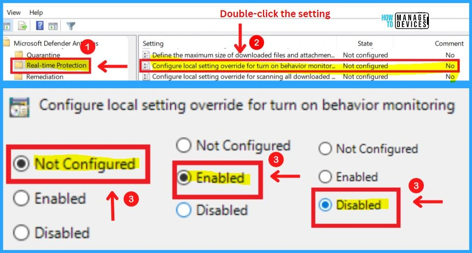 Microsoft Defender Antivirus in Windows 11 | Windows Settings | Group Policy | Intune Policy fig. 59