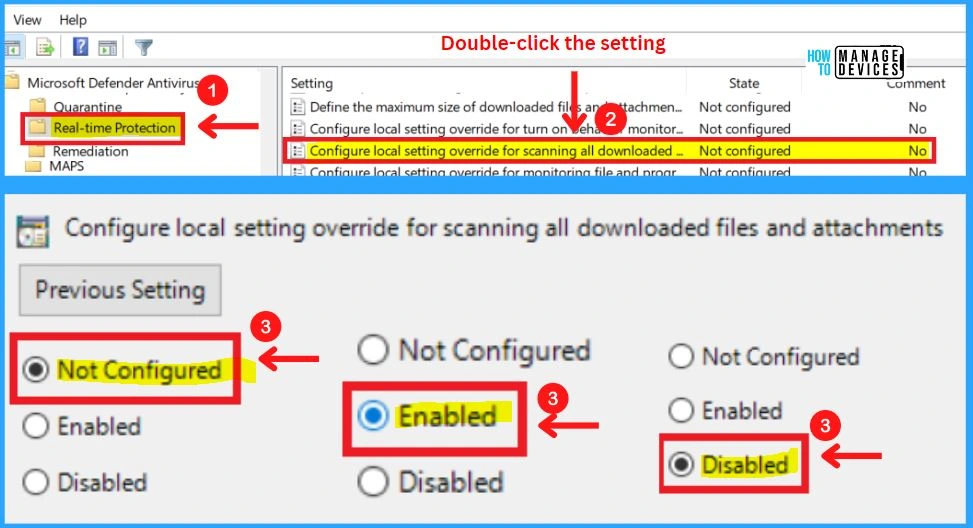 Microsoft Defender Antivirus in Windows 11 | Windows Settings | Group Policy | Intune Policy fig. 60